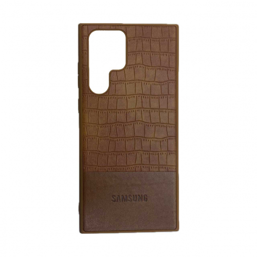 قاب سامسونگ چرمی طرح کروکودیل برند مجیک ماسک گوشی Samsung S22 Ultra