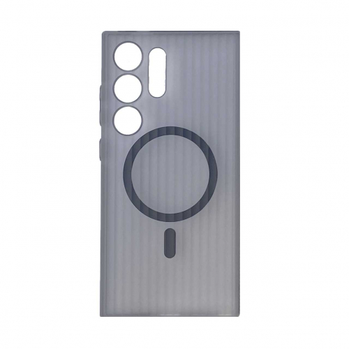 قاب گوشی S24 الترا سامسونگ طرح راه راه مگ سیف دار برند مجیک ماسک Magic Ribbed Case Magsafe Samsung S24 Ultra