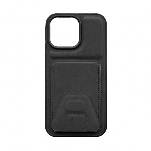 قاب چرمی آیفون 13 جاکارتی و استند شو برند مجیک ماسک MagicMask Leather Case With iPhone 13