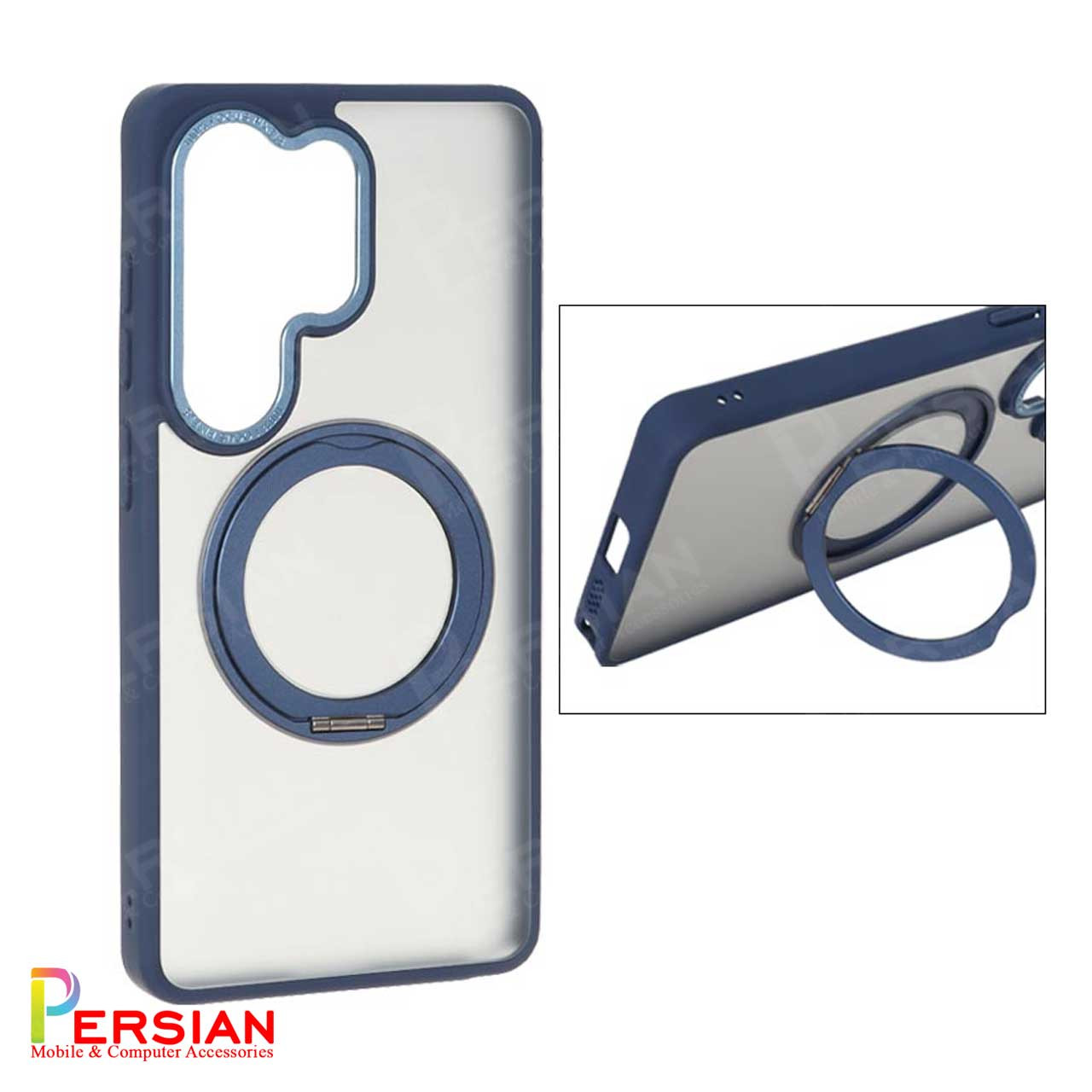 قاب سامسونگ S26 الترا مات مگ سیف دار و استندشو برند مجیک ماسک MagicMask Samsung S26 Ultra