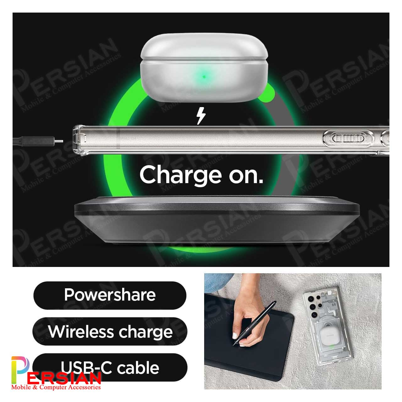 قاب سامسونگ اس 24 الترا مدل AZ1 برند اسپیگن Spigen Ultra Hybrid Mag AZ1 Case Samsung S24 Ultra