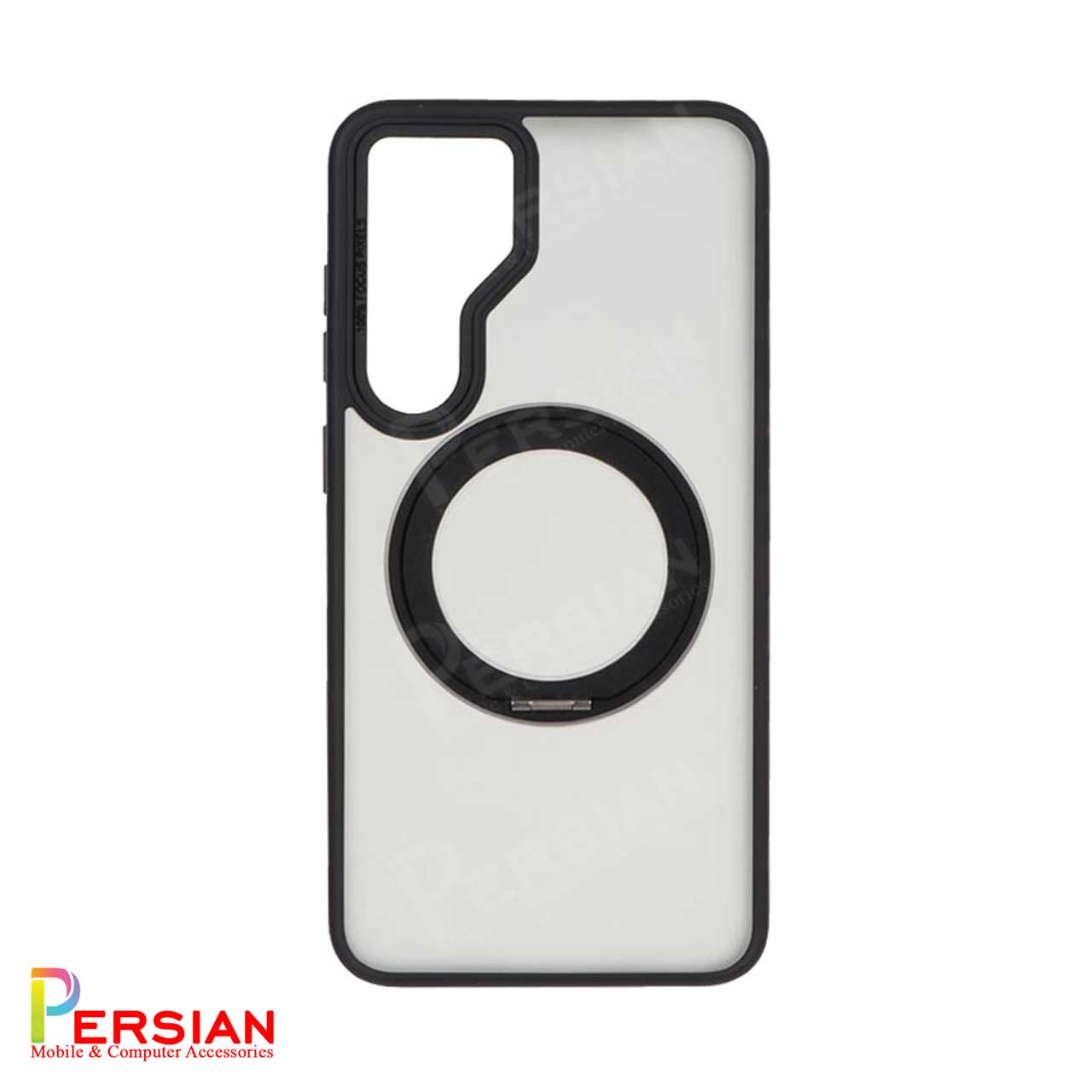 قاب سامسونگ S24 FE مات مگ سیف دار و استندشو برند مجیک ماسک MagicMask Samsung S24 FE