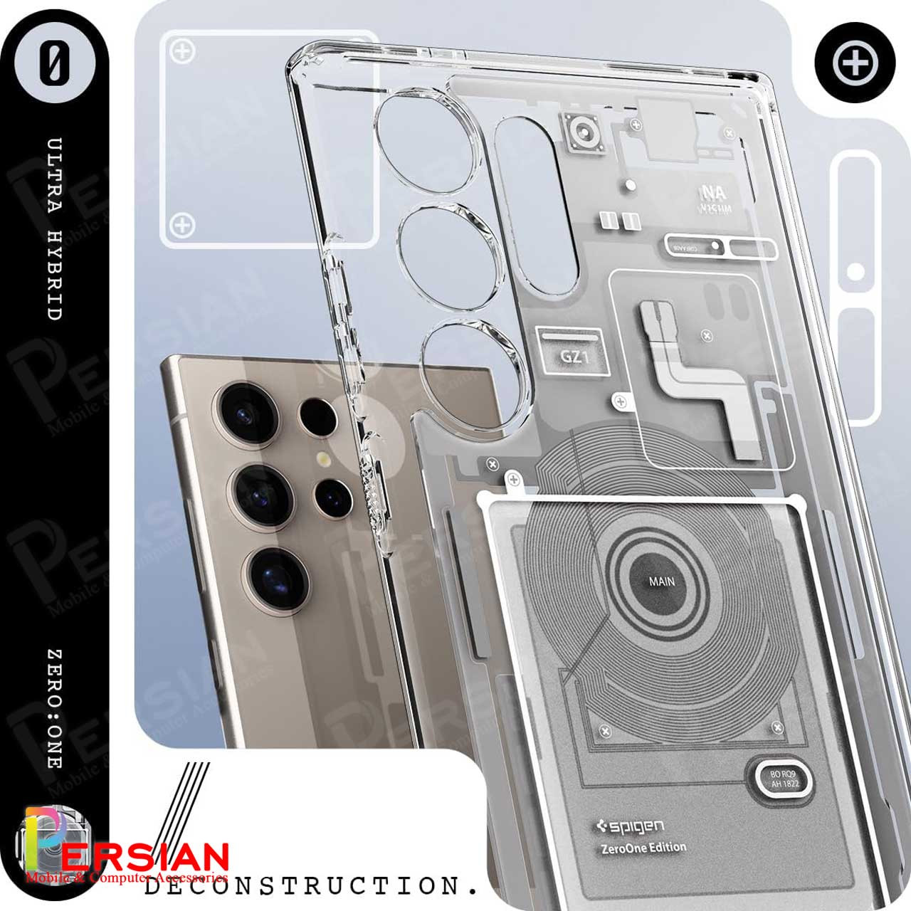 قاب سامسونگ اس 24 الترا مدل AZ1 برند اسپیگن Spigen Ultra Hybrid Mag AZ1 Case Samsung S24 Ultra