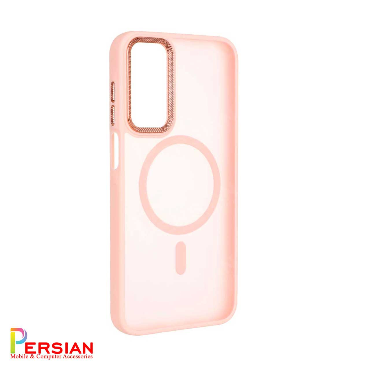 قاب گوشی سامسونگ A35 مات مگ سیف دار با لنز برجسته طرح کربن STYLISH PREMIUM Samsung A35