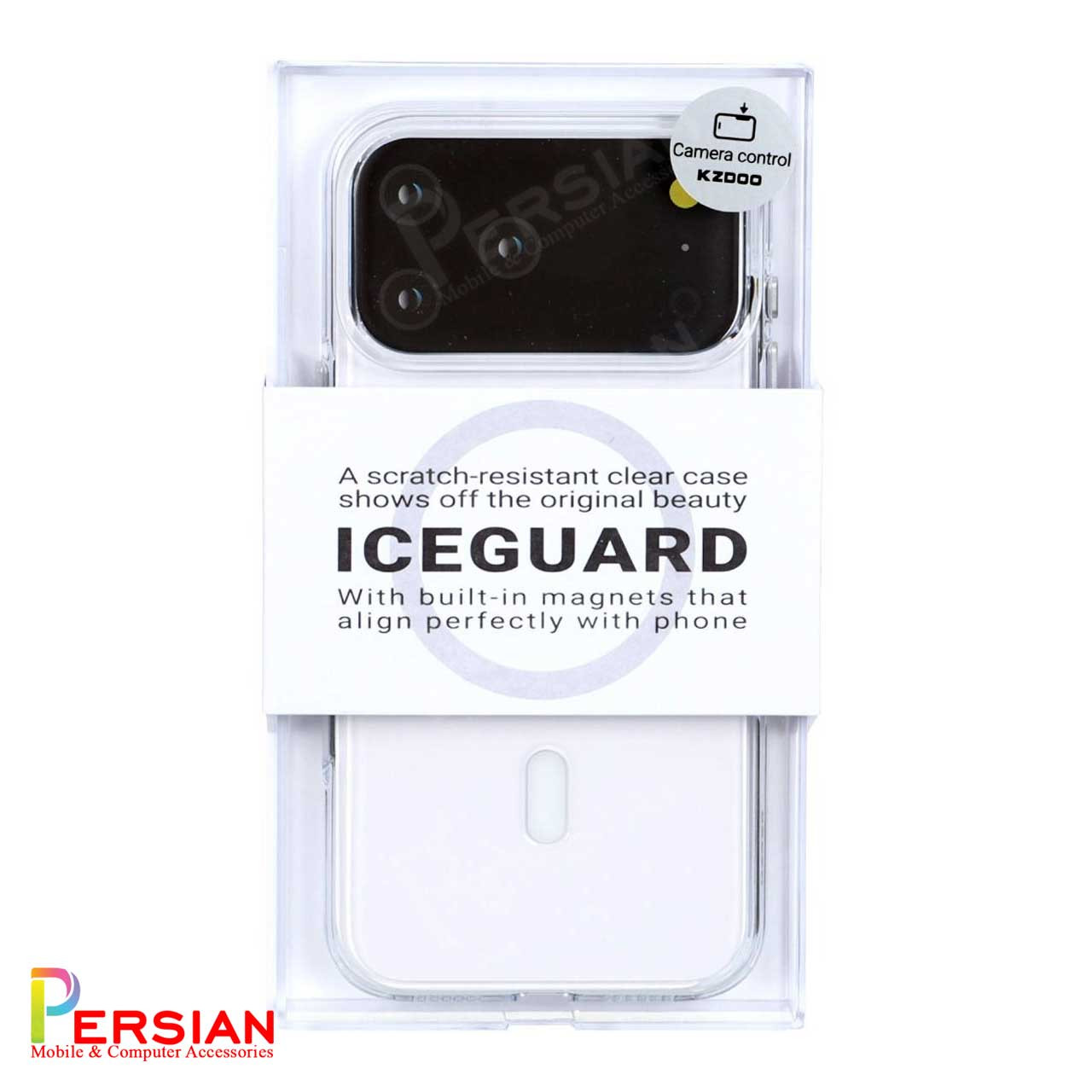 قاب شفاف مگ سیف کی دوو Apple iPhone 17 Pro Max مدل KDOO (KZDOO) Magsafe Iceguard