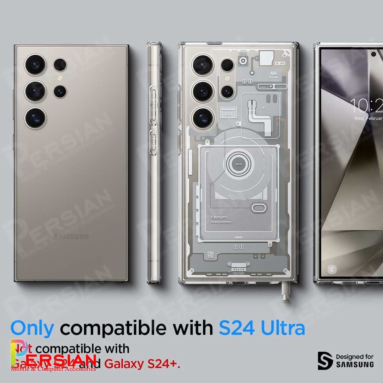 قاب سامسونگ اس 24 الترا مدل AZ1 برند اسپیگن Spigen Ultra Hybrid Mag AZ1 Case Samsung S24 Ultra