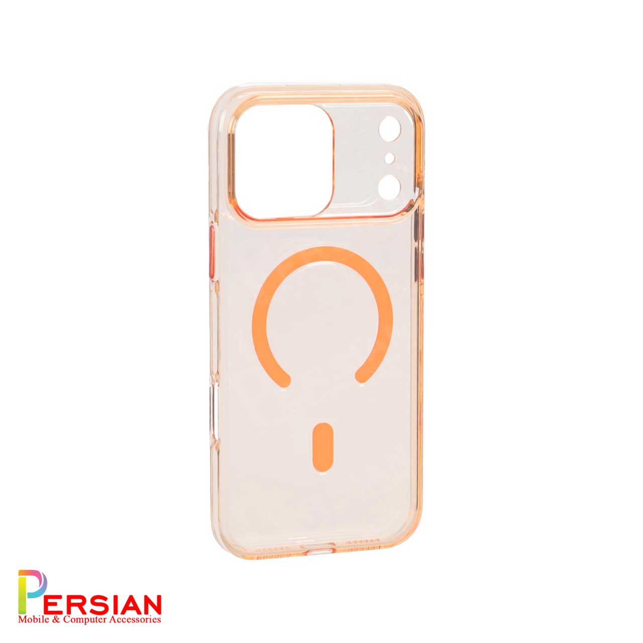 قاب گوشی آیفون 17 پرومکس تمام شفاف کریستالی با مگ سیف مدل آیرون مجیک Magic Mask Iron Magic iPhone 17 Pro Max