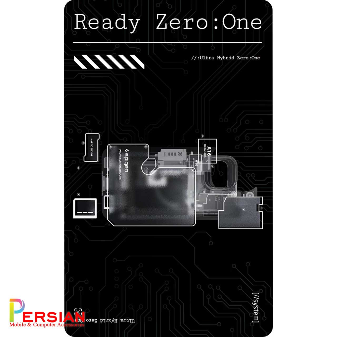 قاب آیفون 12 پرو طرح تکنولوژی برند اسپیگن Spigen Ultra Hybrid Mag Zero One Case iPhone 12 Pro