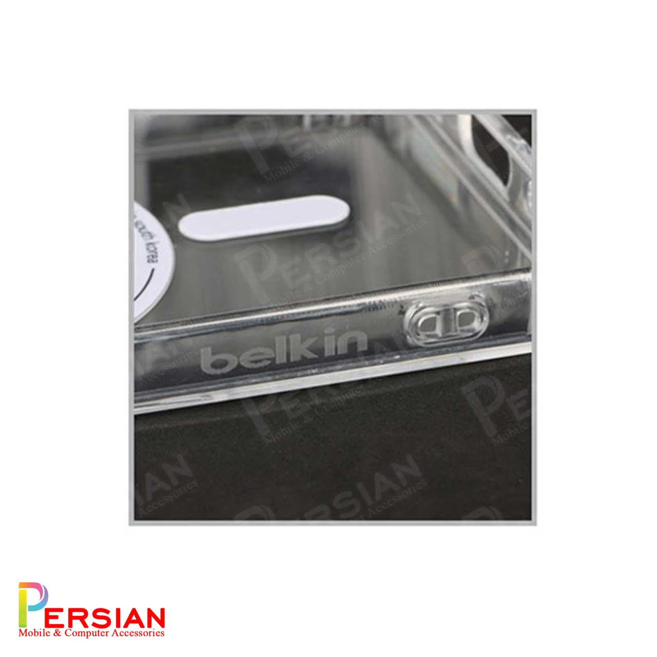 قاب شفاف گوشی سامسونگ S24 FE برند بلکین با مگ سیف و دکمه و رینگ متال Belkin For Samsung S24 FE