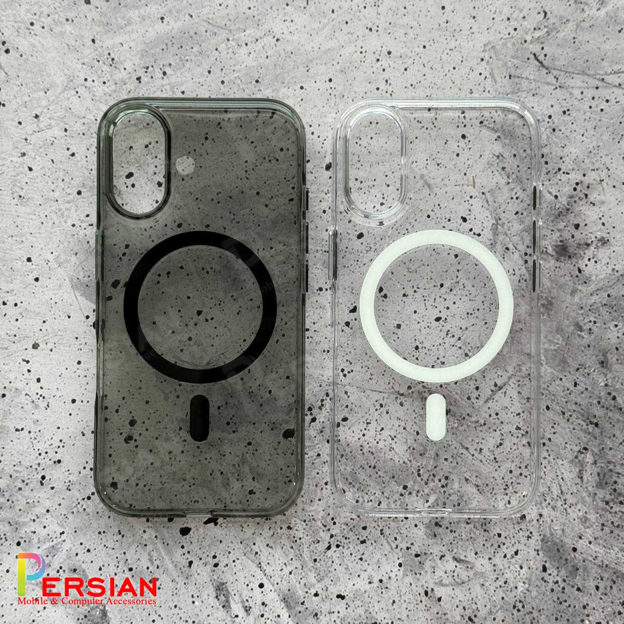 قاب گوشی آیفون 14 پرو تمام شفاف کریستالی با مگ سیف مدل آیرون مجیک Magic Mask Iron Magic iPhone 14 Pro