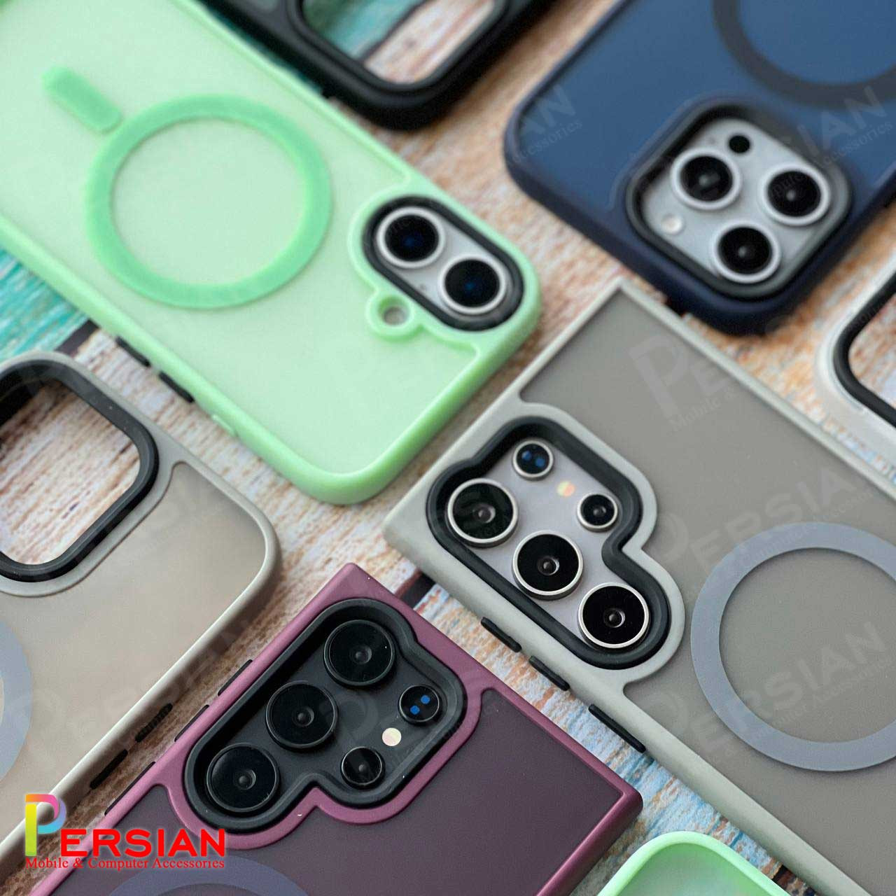 قاب گوشی سامسونگ S20 FE پشت مات لنز برجسته مگ سیف مجیک ماسک Magic Mask MagSafe Matte Case Samsung S20 FE