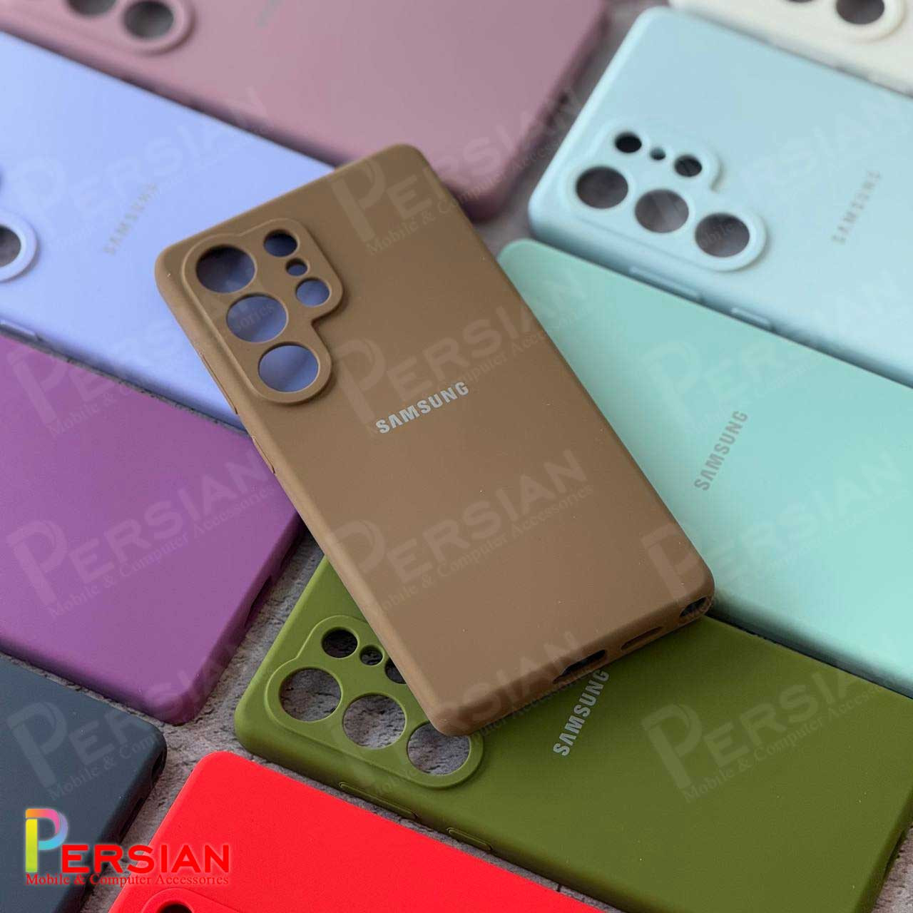 قاب سیلیکونی سامسونگ S25 اولتراپاک کنی اصلی با محافظ دوربین Silicone Cover Samsung S25 Ultra