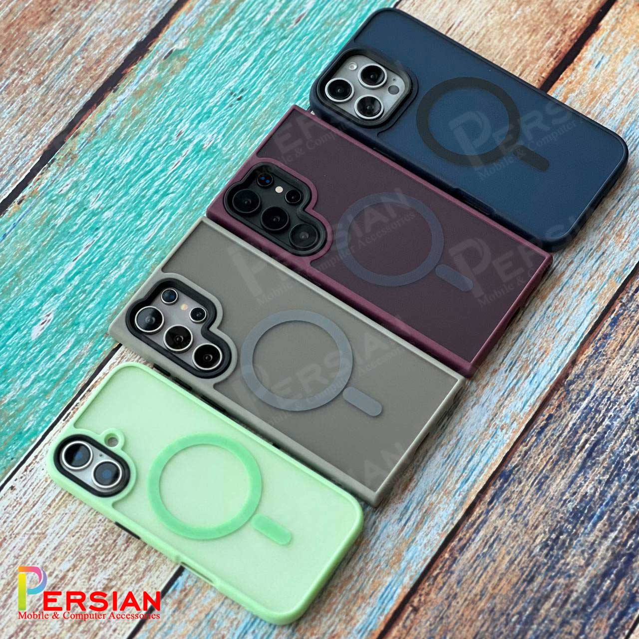 قاب گوشی آیفون 13 پشت مات لنز برجسته مگ سیف مجیک ماسک Magic Mask MagSafe Matte Case iPhone 13