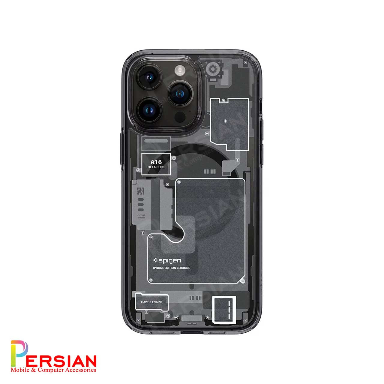 قاب آیفون 16 طرح تکنولوژی برند اسپیگن Spigen Ultra Hybrid Mag Zero One Case iPhone 16