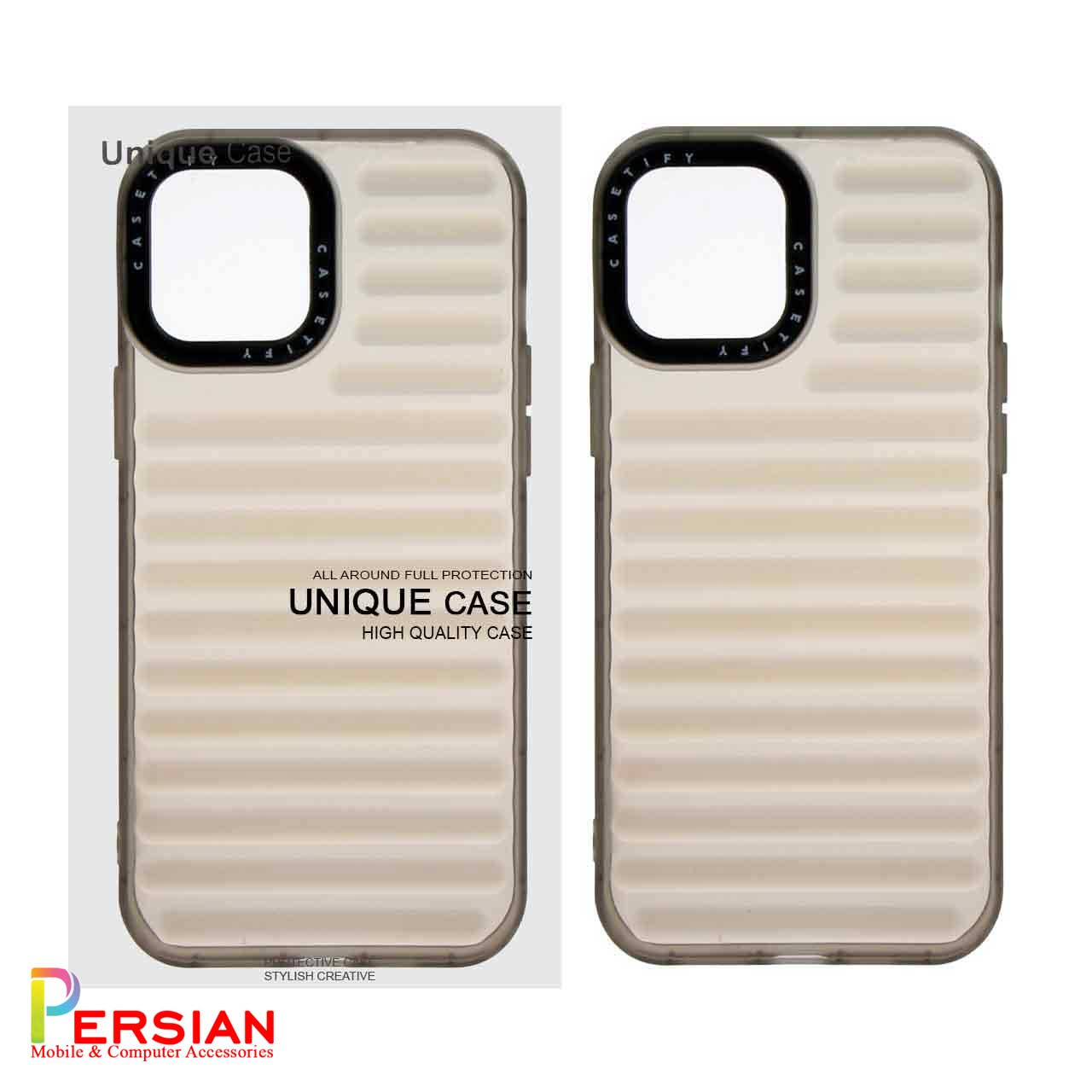 قاب پافر ژله ای شفاف CaseTify مدل IPhone 12 / 12 Pro - دودی