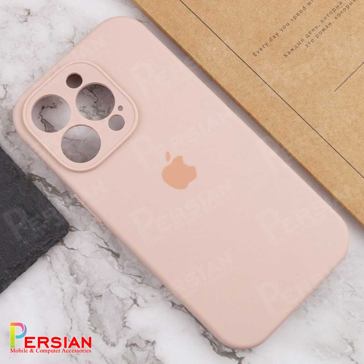 قاب سیلیکونی آیفون 13 پرو پاک کنی اورجینال Apple iPhone 13 Pro محافظ لنزدار