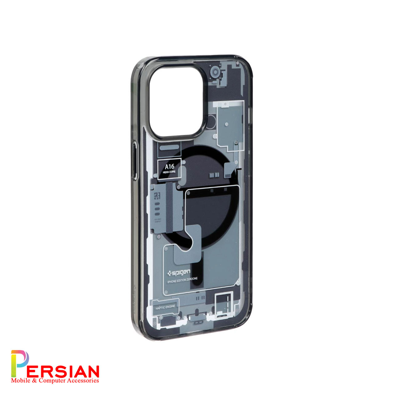 قاب آیفون 12 پرو طرح تکنولوژی برند اسپیگن Spigen Ultra Hybrid Mag Zero One Case iPhone 12 Pro