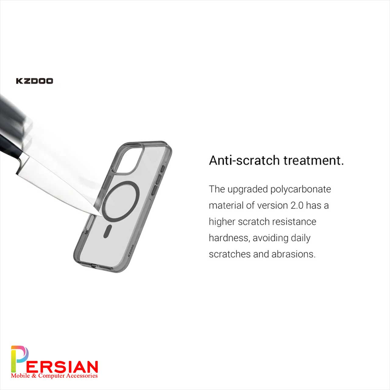 قاب شفاف مگ سیف کی دوو Apple iPhone 16 مدل KDOO (KZDOO) Magsafe Iceguard