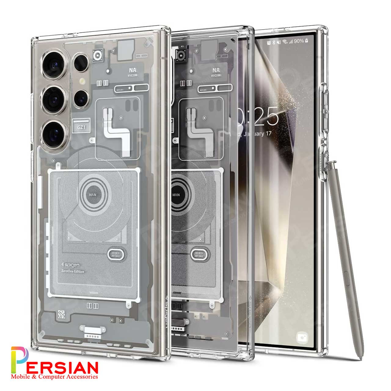 قاب سامسونگ اس 24 الترا مدل AZ1 برند اسپیگن Spigen Ultra Hybrid Mag AZ1 Case Samsung S24 Ultra