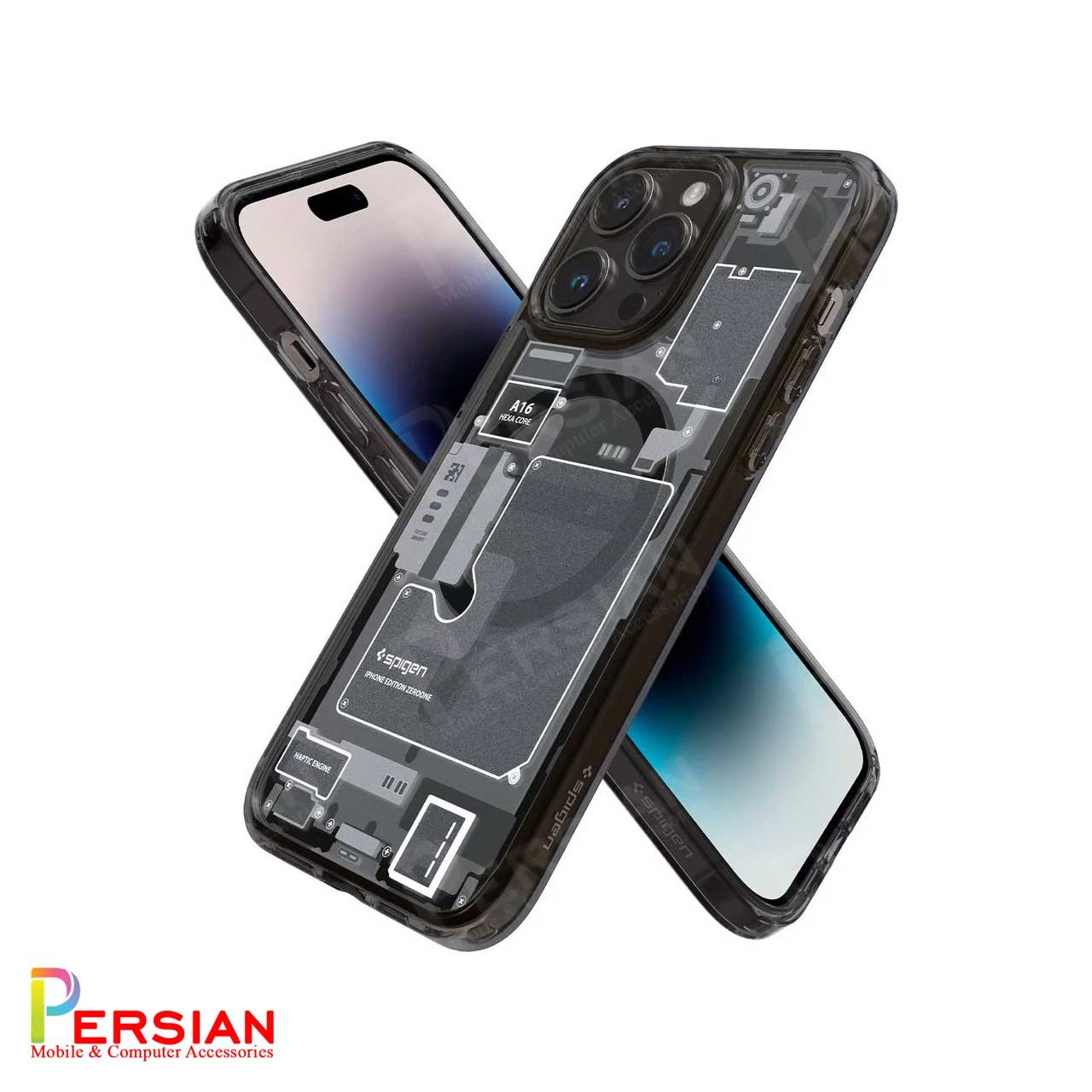 قاب آیفون 15 پرو مکس برند اسپیگن Spigen Ultra Hybrid Mag Zero One Case iPhone 15 Pro Max