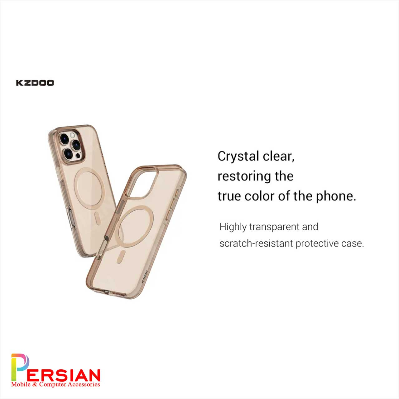 قاب شفاف مگ سیف کی دوو Apple iPhone 16e مدل KDOO (KZDOO) Magsafe Iceguard