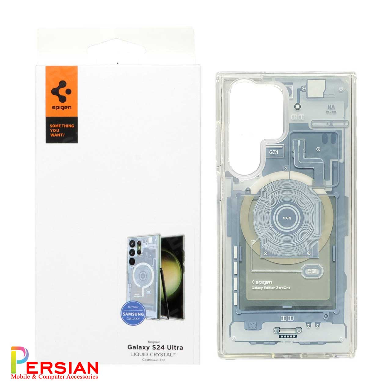 قاب سامسونگ اس 23 اولترا مدل AZ1 برند اسپیگن Spigen Ultra Hybrid Mag AZ1 Case Samsung S23 Ultra
