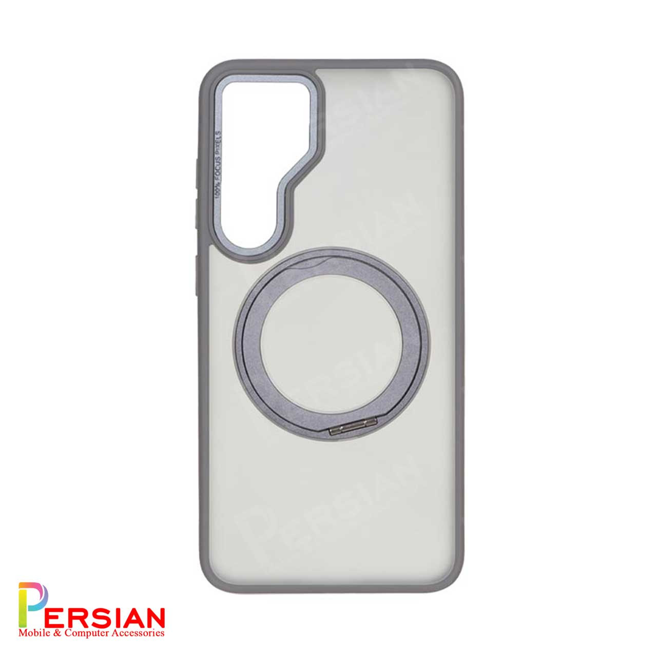 قاب سامسونگ S24 FE مات مگ سیف دار و استندشو برند مجیک ماسک MagicMask Samsung S24 FE