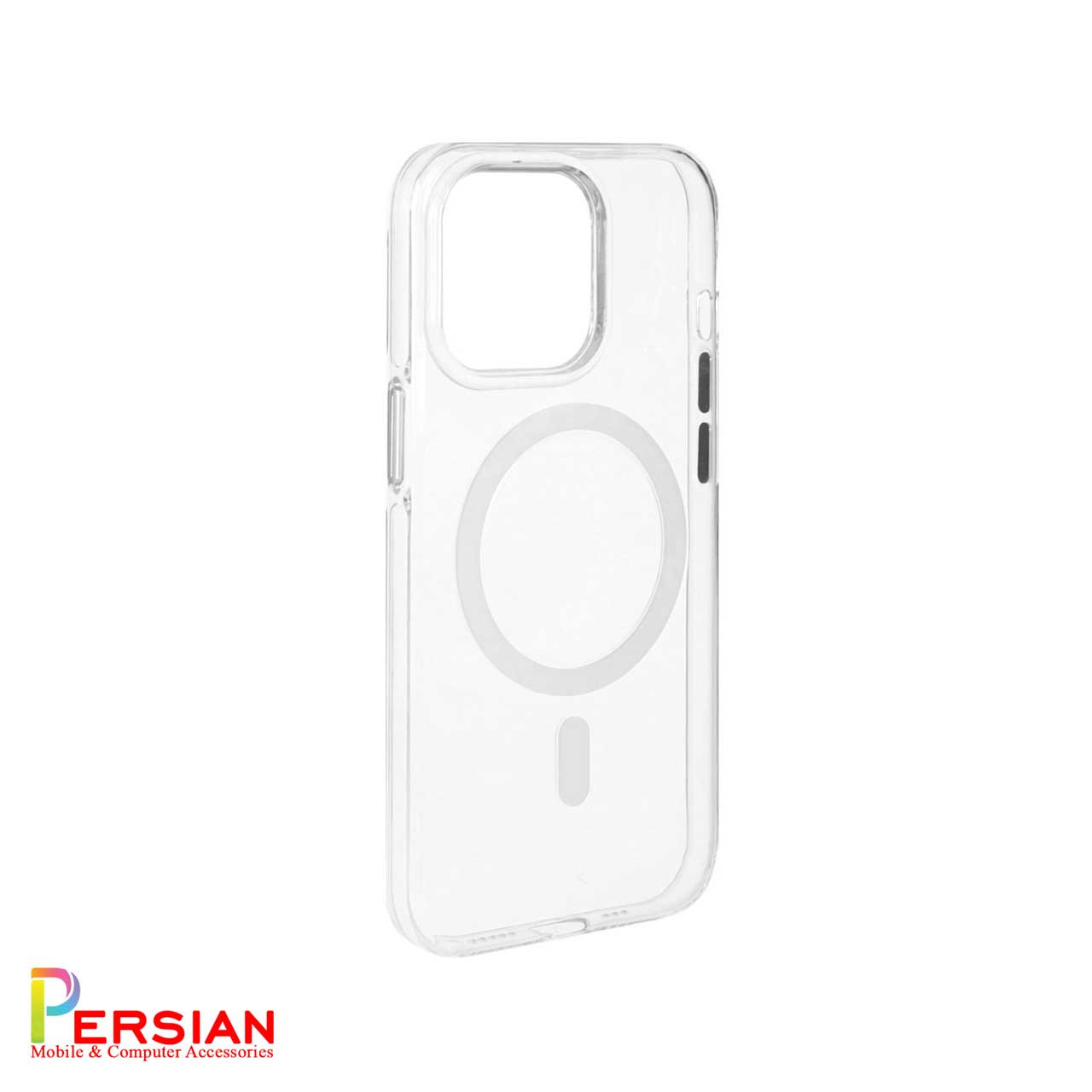 قاب گوشی آیفون 14 پرو تمام شفاف کریستالی با مگ سیف مدل آیرون مجیک Magic Mask Iron Magic iPhone 14 Pro