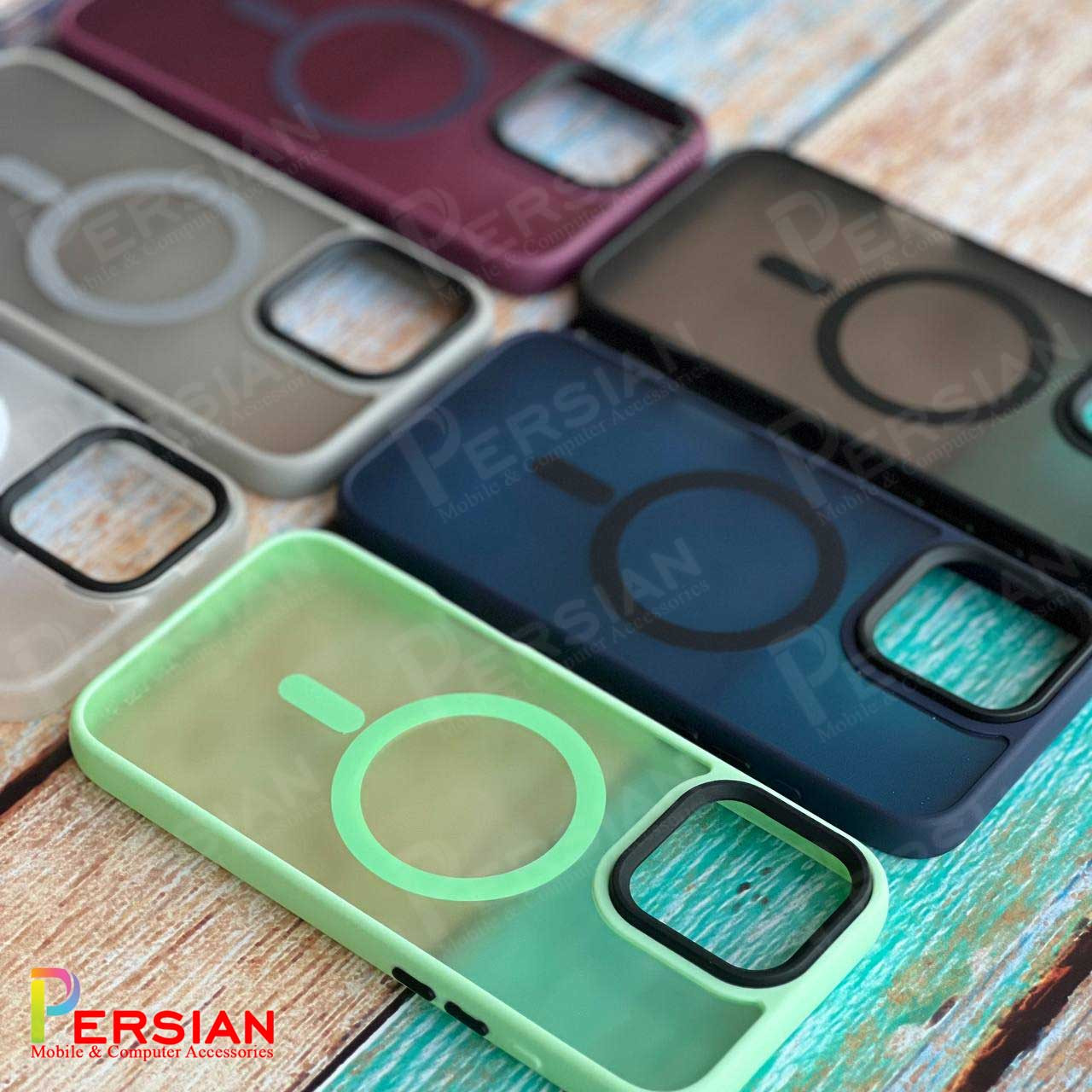 قاب گوشی سامسونگ S25 الترا پشت مات لنز برجسته مگ سیف مجیک ماسک Magic Mask MagSafe Matte Case Samsung S25 Ultra
