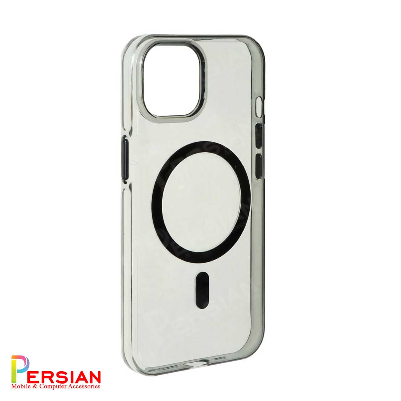 قاب گوشی آیفون 13 تمام شفاف کریستالی با مگ سیف مدل آیرون مجیک Magic Mask Iron Magic iPhone 13