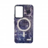 قاب گوشی هولوگرامی CaseTify سامسونگ Samsung A32 4G محافظ لنز و دکمه فلزی - طرح مدار