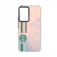 قاب گوشی سامسونگ Samsung S22 Ultra هولوگرامی برند CaseTify محافظ لنز و دکمه فلزی - طرح استارباکس 1