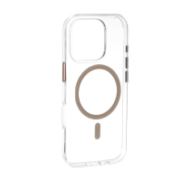 قاب گوشی آیفون 16 پرومکس تمام شفاف کریستالی با مگ سیف مدل آیرون مجیک Magic Mask Iron Magic iPhone 16 Pro Max