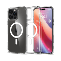 قاب گوشی آیفون ۱6 پرو تمام شفاف با مگ سیف برند اسپیگن Spigen Ultra Hybrid (MagFit)Case iPhone 16 Pro
