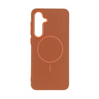 قاب گوشی سامسونگ اس 24 اف ای چرمی نرم برند مجیک ماسک با مگ سیف Leather Soft Samsung S24 FE