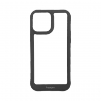 قاب آیفون 15 پرومکس اسپیگن مدل دور مشکی شفاف لنز برجسته Spigen Black TPU Clear Case IPhone 15 Pro Max