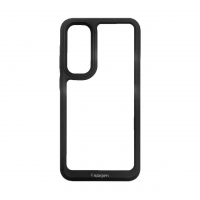 قاب سامسونگ اس 23 FE اسپیگن مدل دور مشکی شفاف لنز برجسته Spigen Black TPU Clear Case Samsung S23 FE
