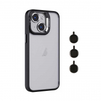 قاب آیفون 12 برند ایسون کیس شفاف استند شو با محافظ لنز رینگی Eason Case IPhone 12